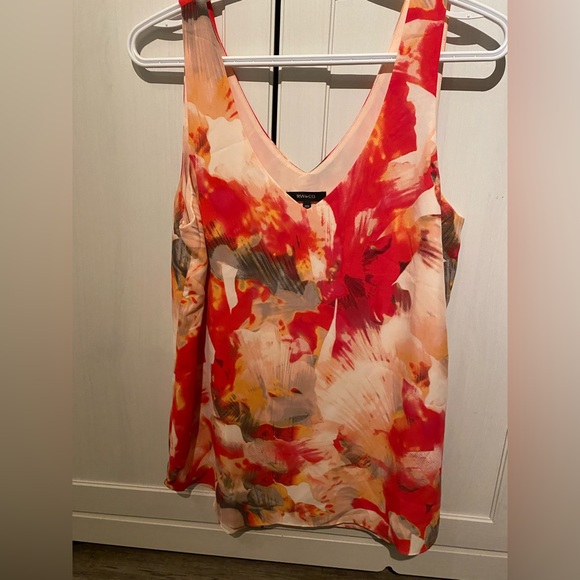 RW&CO floral pink tank top size medium - Picture 2 of 4